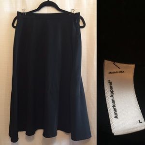 Black American Apparel circle midi skirt