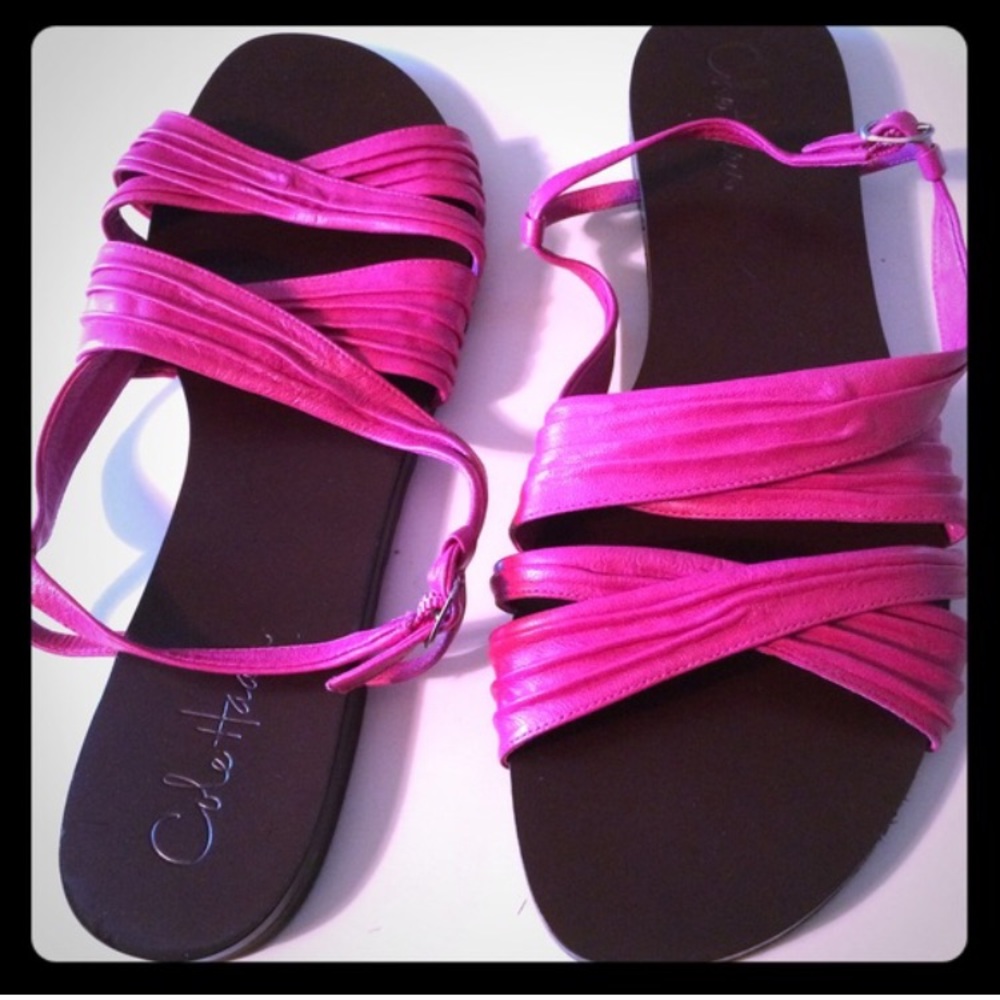 Cole haan hot pink sandals
