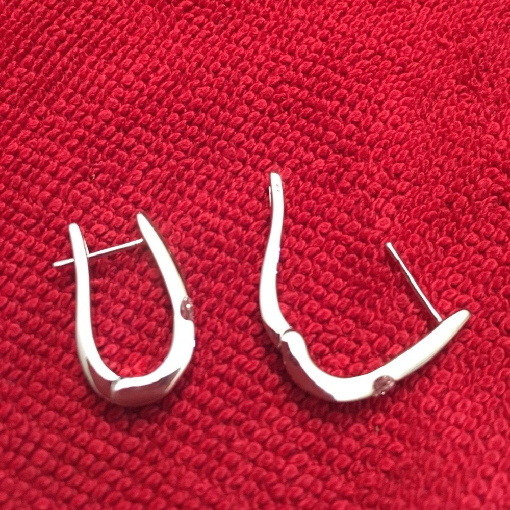 Small silver loops