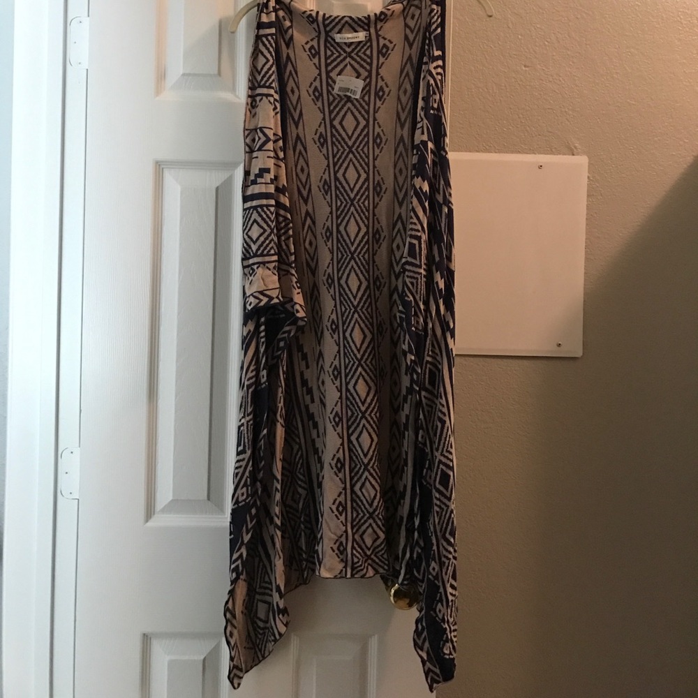Tank top cardigan