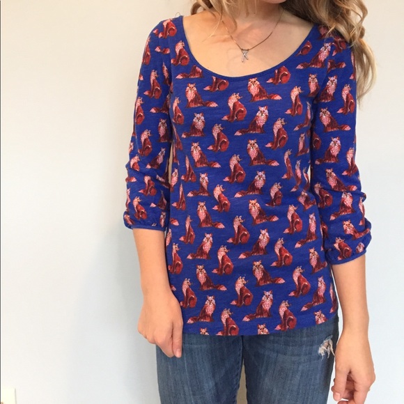 Anthropologie Tops - Anthropologie Fox Shirt!