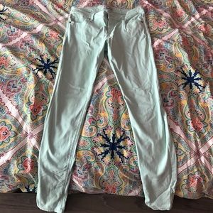 Mint colored jeans