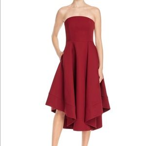 C/meo collective burgundy making waves dress