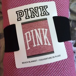 Vs pink beach blanket