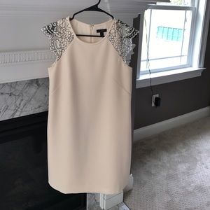 BRAND NEW JCrew Off-White lace sleeve dress