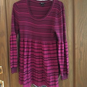 NWOT Pink stripe top