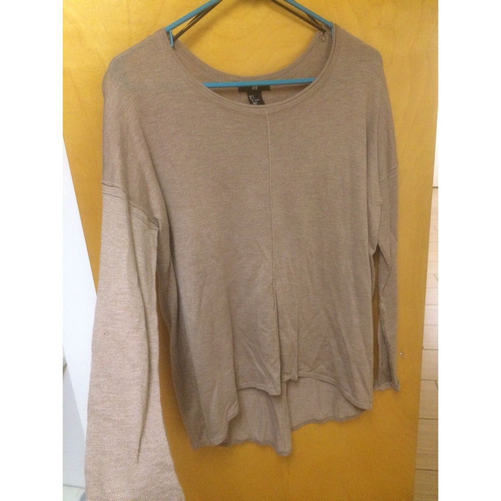 Taupe Long-Sleeve Top