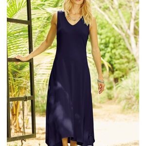 Navy TravelSmith maxi dress