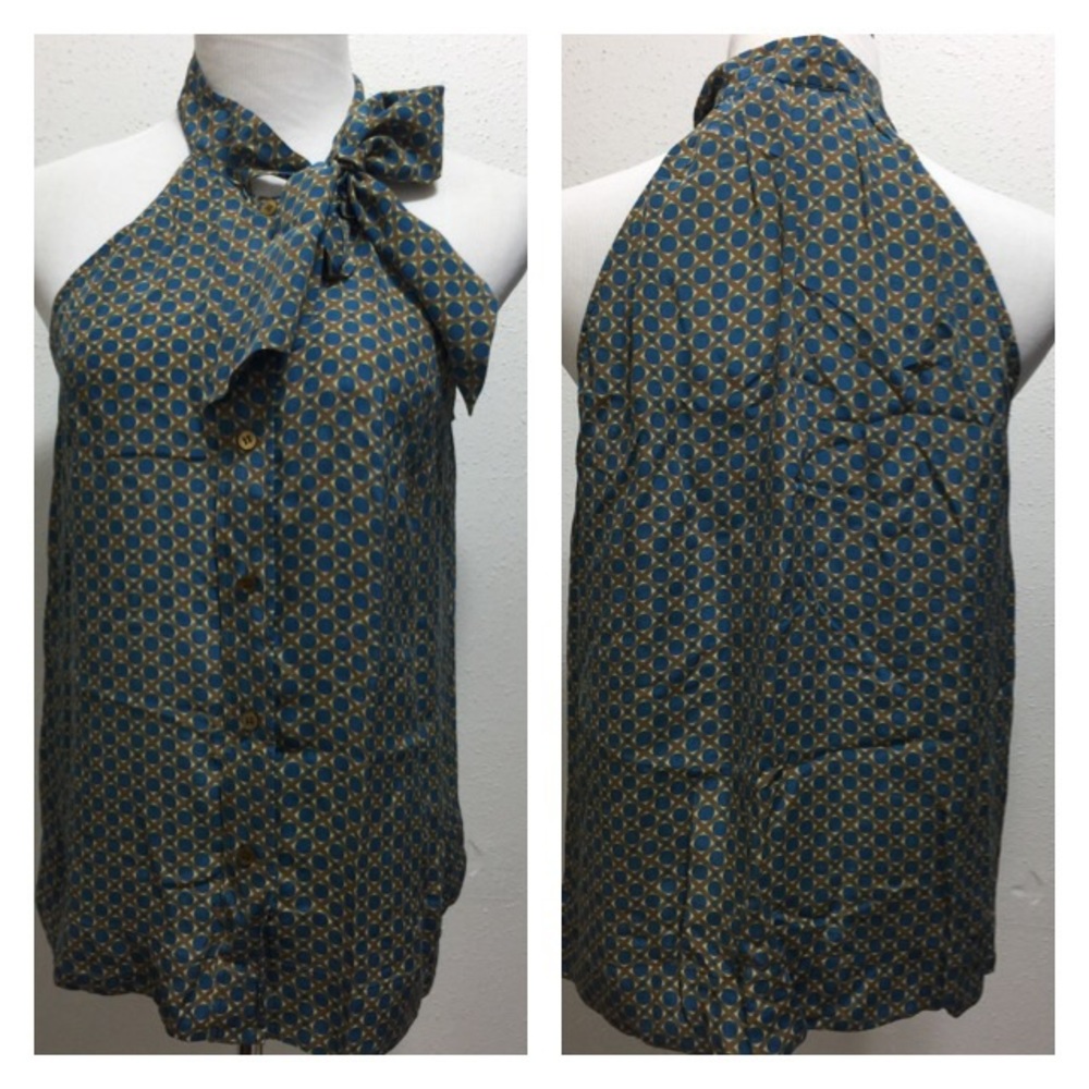 Anthropologie Girls from Savoy Silk blouse/tank 10