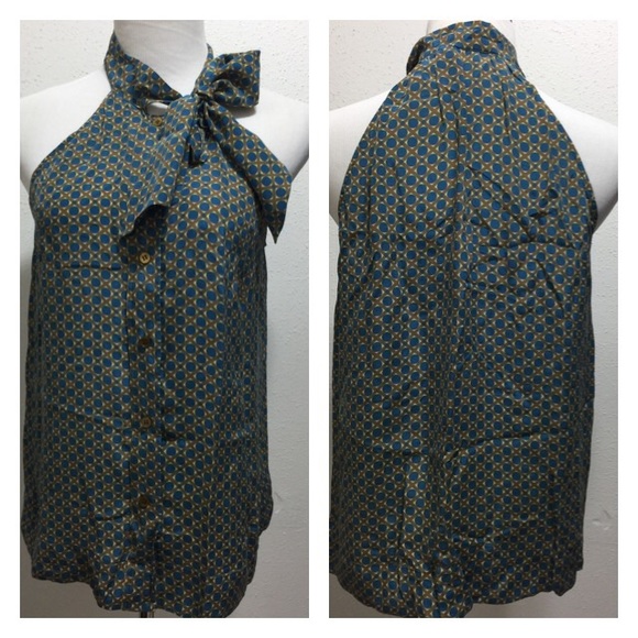 Anthropologie Girls from Savoy Silk blouse/tank 10 - Picture 2 of 3