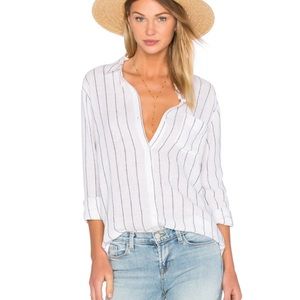 NWOT rails striped linen shirt