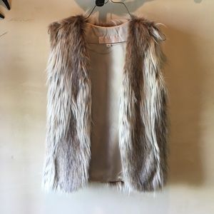 Faux fur vest