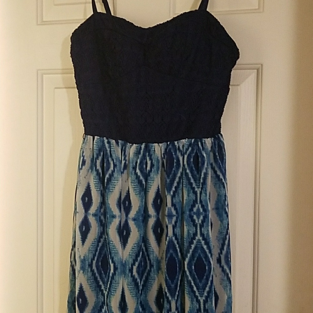 Blue maxi dress