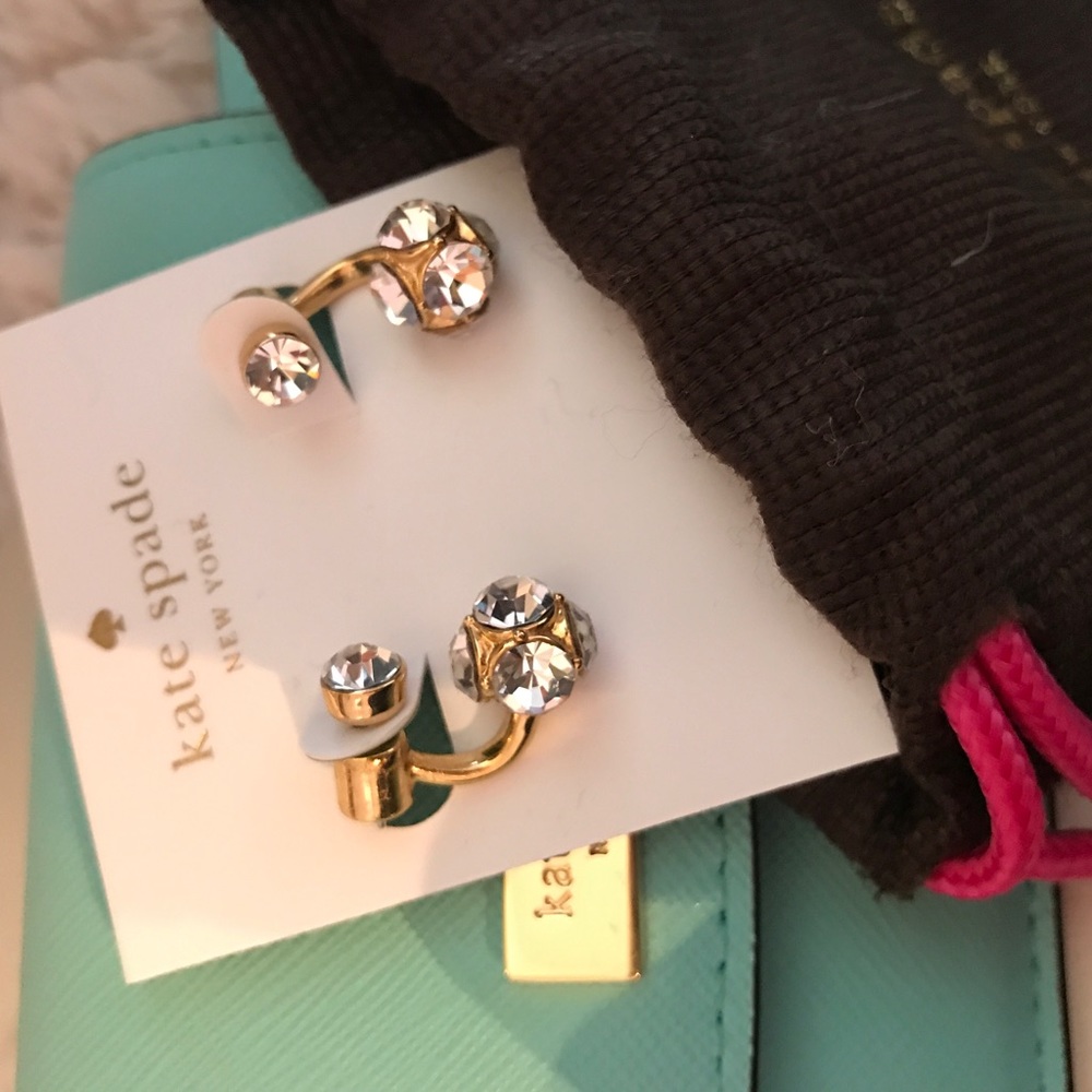 kate spade ♠️ Lady Marmalade Earrings gold/diamond