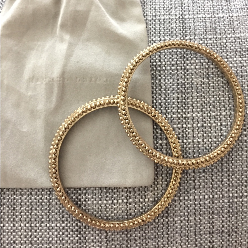 {Rachel Leigh} Brass-colored Bracelets
