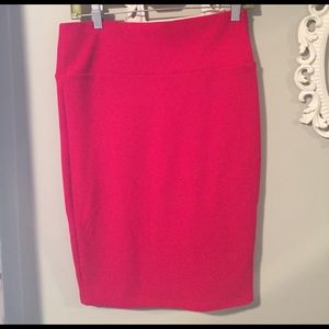 LulaRoe Cassie skirt M Red