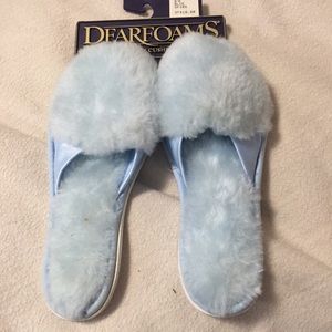 Blue dearfoam slippers