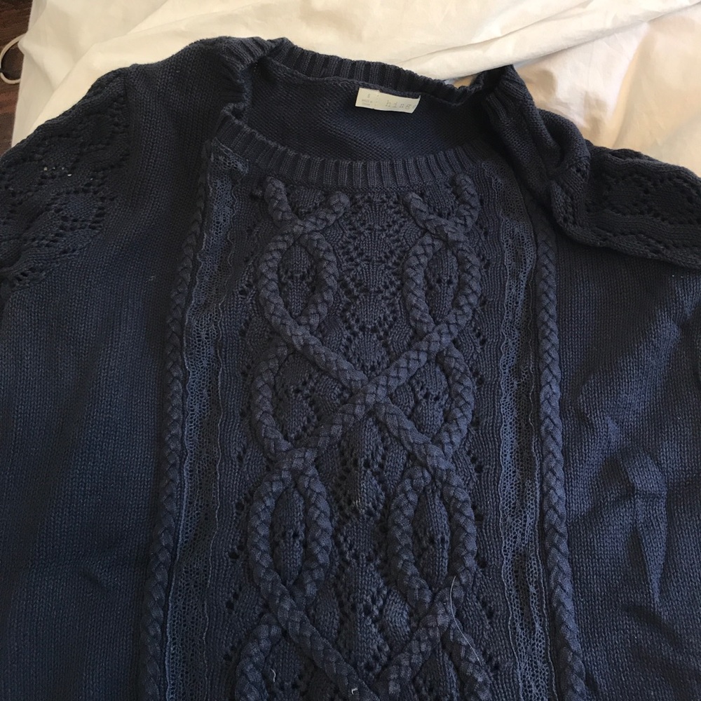 Navy sweater with detail