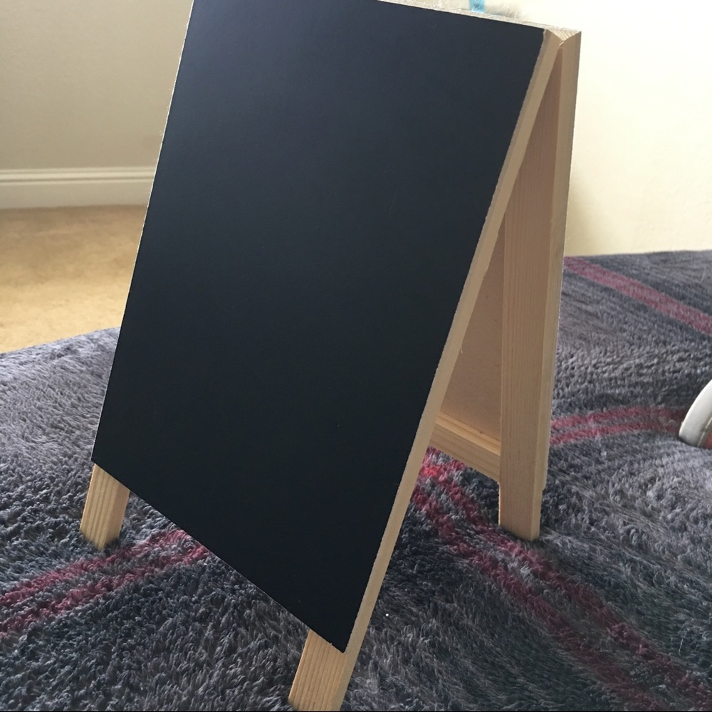 Mini standing chalk board