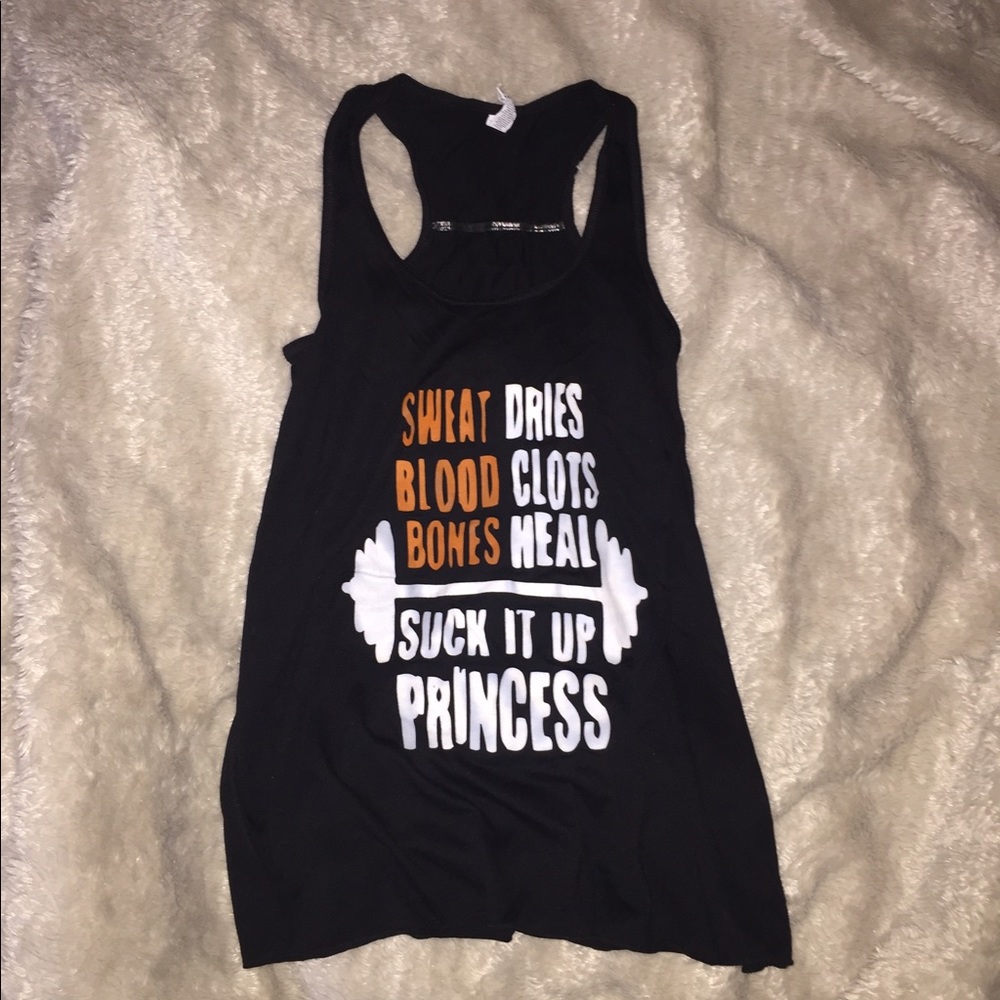 CrossFit tank loose fit "Suck it up Princess"