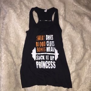 CrossFit tank loose fit "Suck it up Princess"