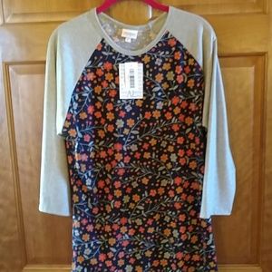 New LuLaRoe Randy Top in Navy, Grey & Flowers!!