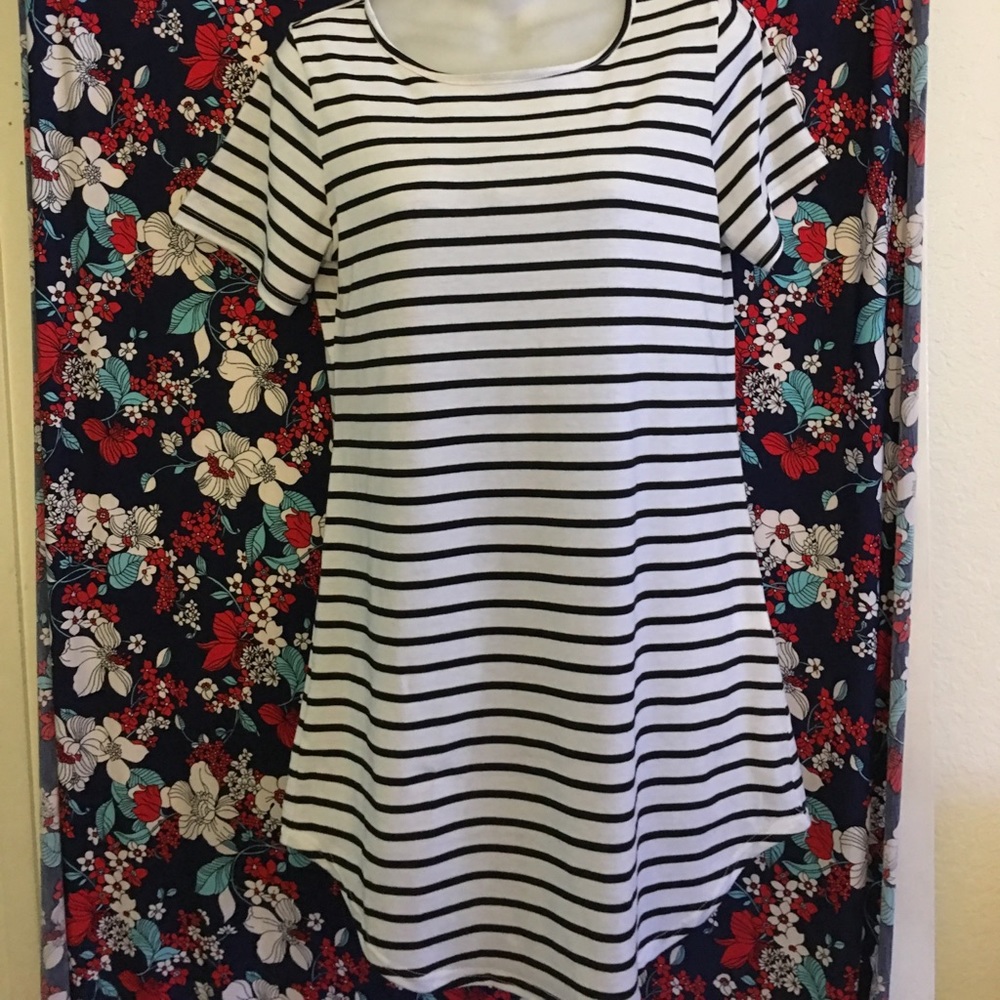 Stripped tshirt dress