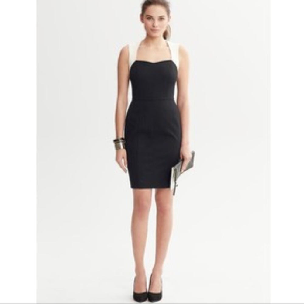 Banana Republic Colorblock Sloan Sheath Dress 0