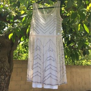 Beaded dress with slip included 💌