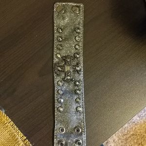 Black cloth wrap bracelet