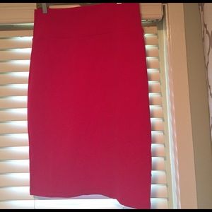 LuLaRoe Hot Pink Cassie skirt size M