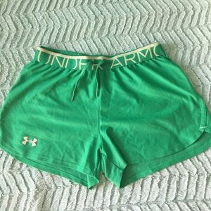 Green UnderArmour Shorts - Small