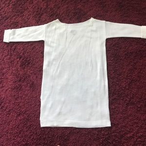 Long knitted sweater