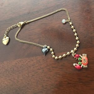 Betsey Johnson Crab Anklet