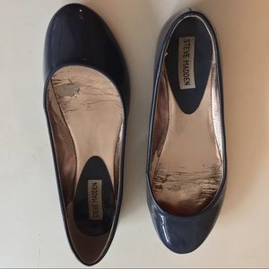 Blue patent Steve Madden flats size 7.5