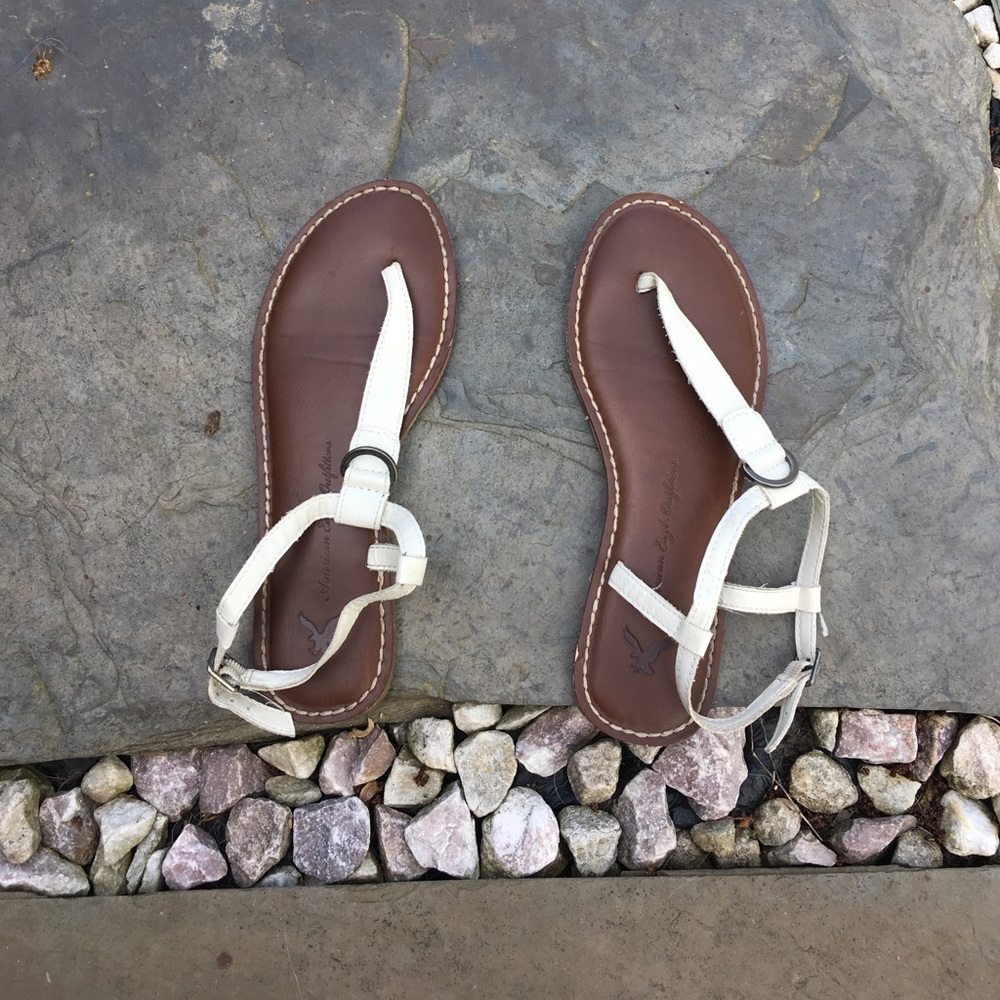 White sandals