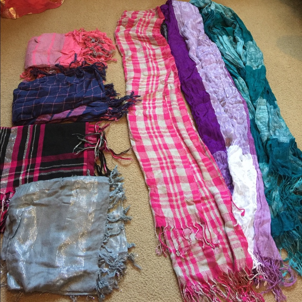 Lot of 7 scarves NWOT