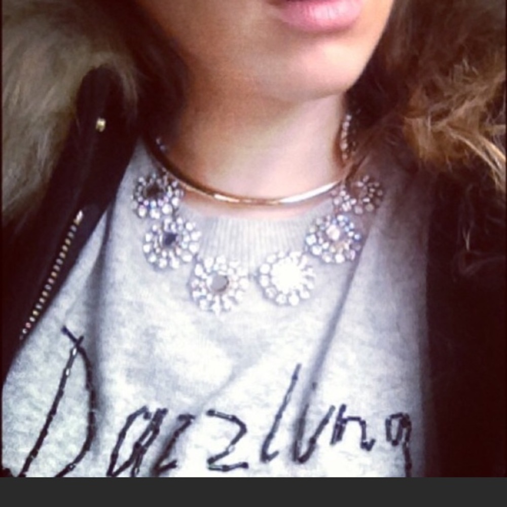 Grey lightweight wool J Crew sweater, S