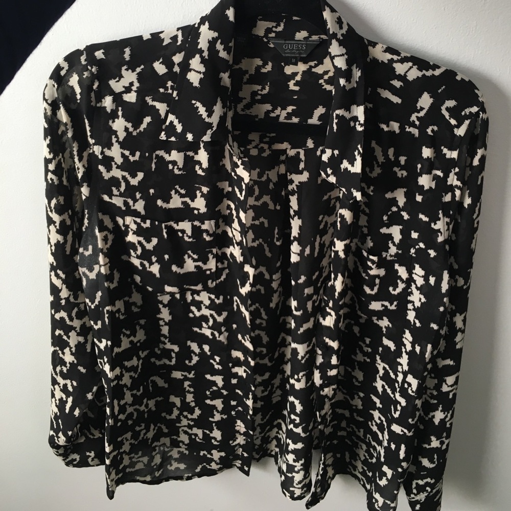 Guess abstract print blouse