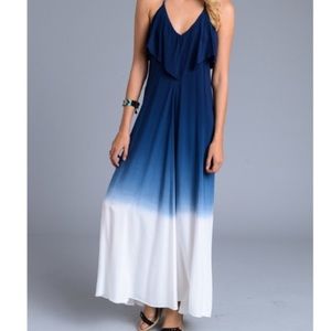 Beautiful Ombré Maxi dress with crochet detail