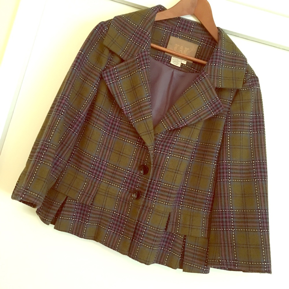 Preppy plaid blazer