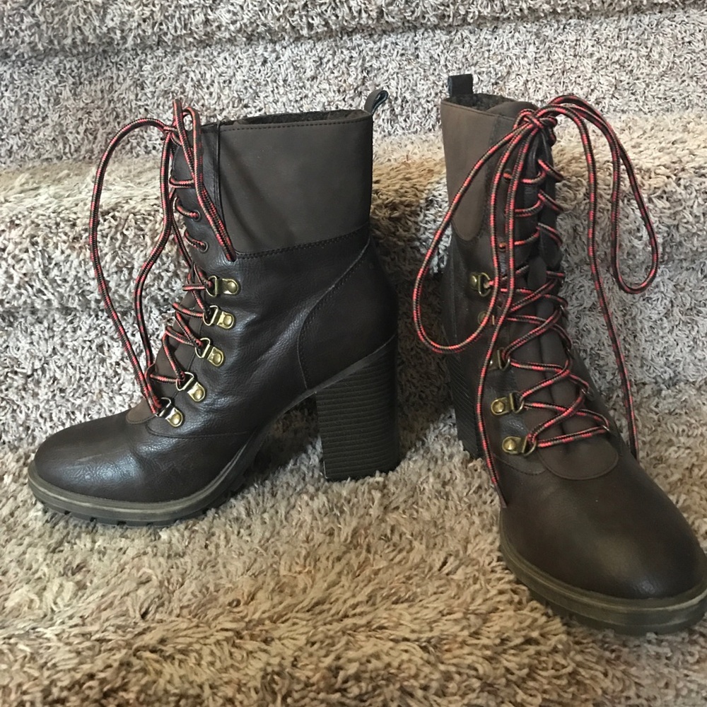 Heeled Brown Boots