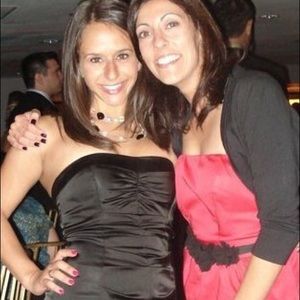 Black Sweetheart neckline strapless Dress