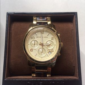 Authentic Michael Kors Gold & Tortoise Watch