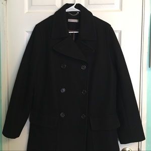 Black J.Crew Long Coat.