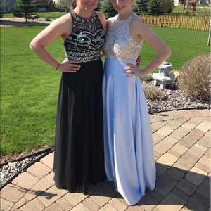 Blue prom dress