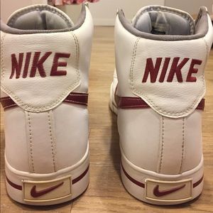 White and red Nike blazers