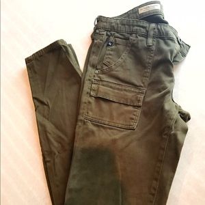 AG Skinny Jeans Sz 28 Military Green