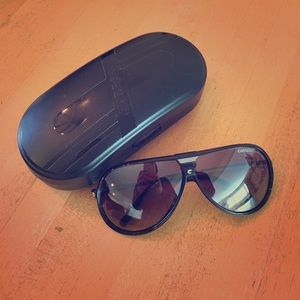 Carrera Machu black aviator sunglasses