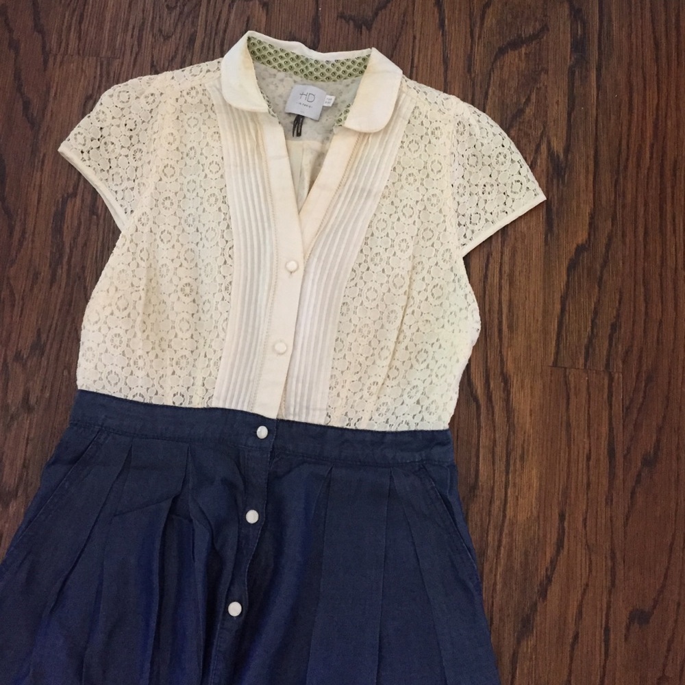 Anthropologie lace spring dress